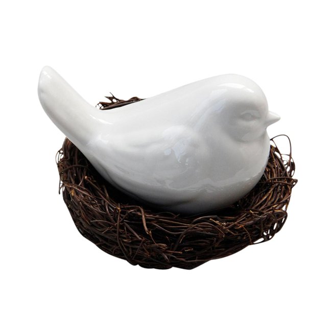 Figurilla de pájaro Figurilla de pájaro para decoración del jardín para hogar Fanmusic Figurilla de pájaro