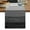 Dark Grey, variant on Purple Ombre Table Runner, Farmhouse Vintage Wooden Striped Washable Cotton Linen Table Runners 36 Inches Long, Dresser Scarf Runner for Nightstand/End Tables/Round Tables 13''x36''