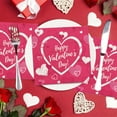 thumbnail image 6 of Rourlinge Valentines Day Napkins 16 Count Disposable Decorative Cocktail Luncheon Paper Napkins with Heart Pattern for Anniversary Wedding Dinner Party Decorations Supplies, 6 of 6