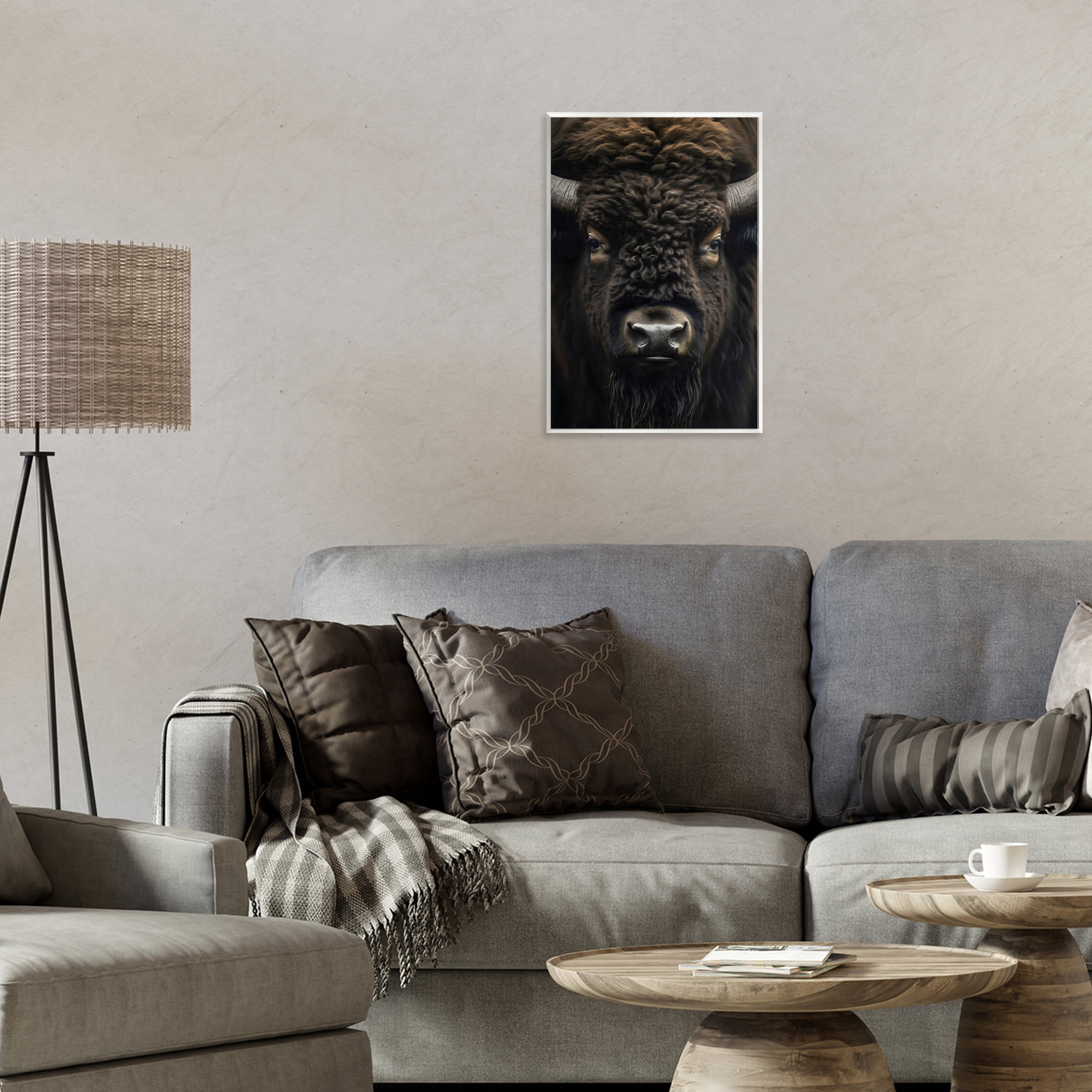 Stupell Industries Bison Portrait Close Up Wall Plaque Art, design by Creative Studio