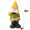 thumbnail image 6 of Gnome Solar Powered Led Outdoor Decor Garden Light, 6" W X 13" H (Yellow Hat), 6 of 8