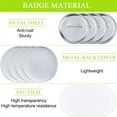 thumbnail image 4 of 100 Sets Round Button Parts Blank Making Supplies 58mm Metal Button Badge Making Kits, Blank Pin Back Button Parts, 4 of 7
