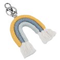 thumbnail image 5 of Llavero del monedero hilo lindo del algodón del llavero del macramé del estilo para el teléfono celular para el bolso Amonsee No, 5 of 5