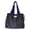 Grey, variant on Lusa Foldable Tote Bag Fashion Color-Block Pull the Rope Closure Handbags Collapsible Packable Reusable Large Grocery Shopping Bags with Handles and Strap Casual Daily Use Yellow Large Size