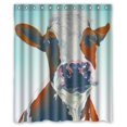thumbnail image 1 of EREHome Dairy Cow Blue Sky Shower Curtain Polyester Fabric Bathroom Decorative Curtain Size 60x72 Inches, 1 of 1
