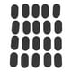 thumbnail image 1 of Tapa de extremo de tubo para pata de silla de mesa ovalada, 40 mm x 20 mm, 20 unidades, color negro, 1 of 5