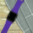 thumbnail image 2 of LSU Engraved Silicone Unisex Watch Band for Apple Watch - 42/44/45/49mm(46mm Series 10/11) Purple by Affinity Bands, 2 of 4