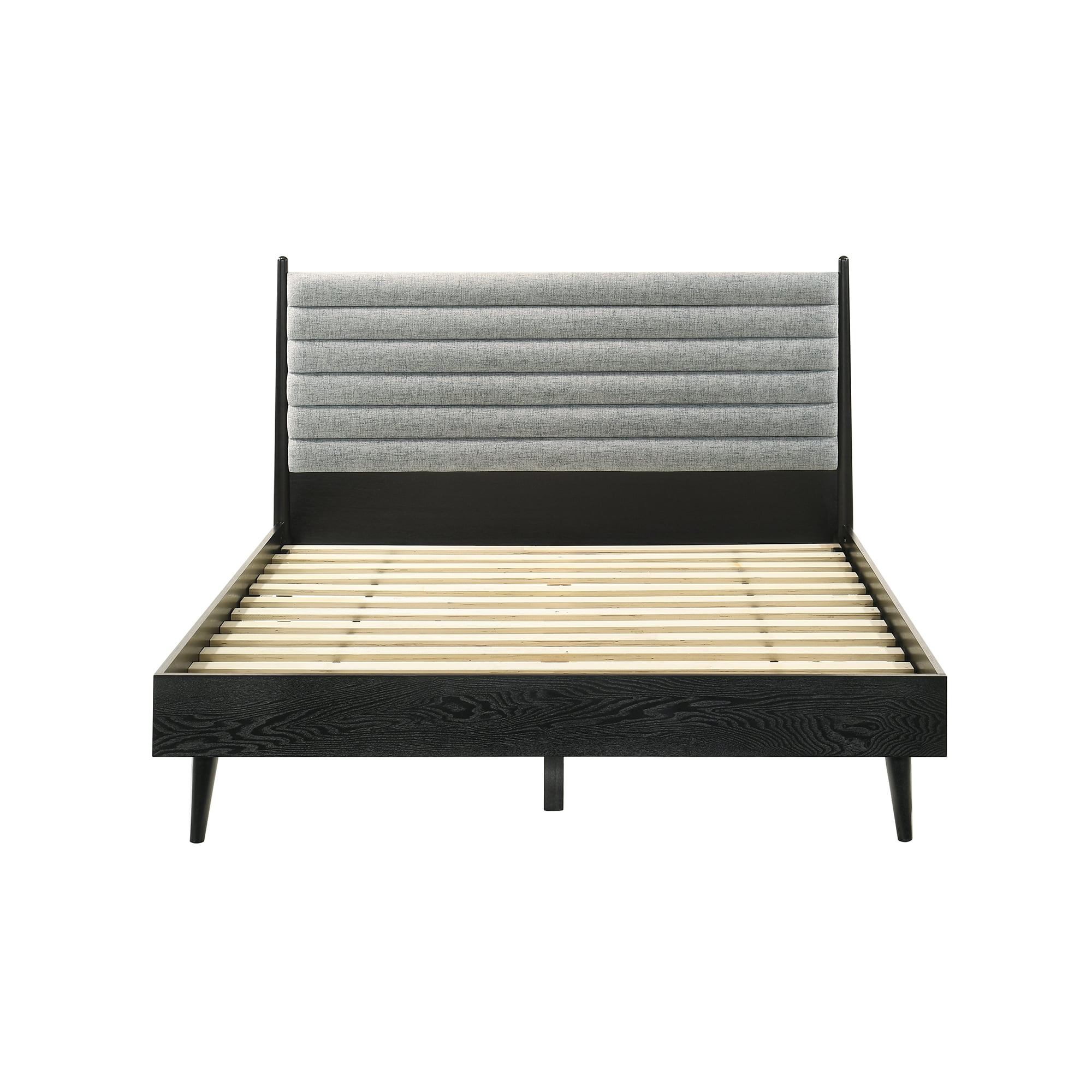 Artemio Queen 3 Piece Wood Bedroom Set in Black Finish
