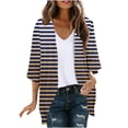 thumbnail image 1 of ameIAEA Womens 3/4 Sleeve Printed Casual Cardigan 2024 Fall Open Front Loose Cover Up Tops, 1 of 5
