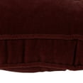 thumbnail image 4 of Burgundy Hyatt Microfiber 17 x 15 in. Indoor Tufted Chair Cushion (2-Pack) by Greendale Home Fashions, 4 of 5