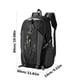 thumbnail image 3 of Mochila de Senderismo Ligera y Plegable de 30 L - Mochila de Nailon Impermeable para Camping, Viajes y Escuela - Diseño Compacto y Plegable (Azul/Rojo) - 30 X 13 X 50 Cm, 3 of 6