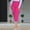Hot Pink plus size capri pants for women a1, variant on Cagogo Women Plus Size Capri Pants High Waisted Solid Tapered Fit Casual Dressy Cropped Trousers Summer Office Beach Travel Lounge Wear, Red S