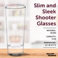 thumbnail image 4 of Cordial Shooter Shot Glasses 2 oz. Set of 10, Bulk Pack - Great for Birthdays, Parties, Indoor & Outdoor Events - Clear, 4 of 5