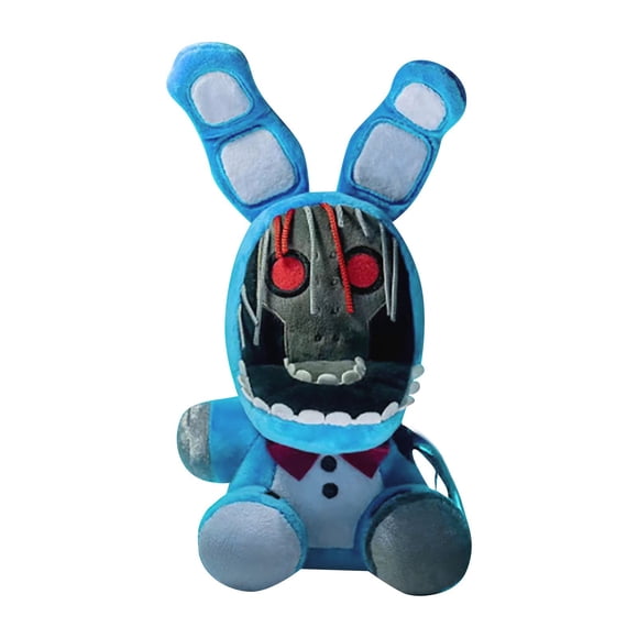 Five Nigh-Plush Nightmare Bonnie,Foxy,9.8" Plush Stuffed Animal Doll FNAF Five Night At Freddy's Toy,Freddy Plush FNAF Plushies for Game Fans,Kids,Girls,Boys