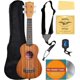 thumbnail image 1 of Kala KA-15S Paquete de ukelele soprano de caoba satinada con bolsa de transporte, afinador, correa, Fender Play, DVD instructivo de Austin Bazaar y paño de pulido, 1 of 5