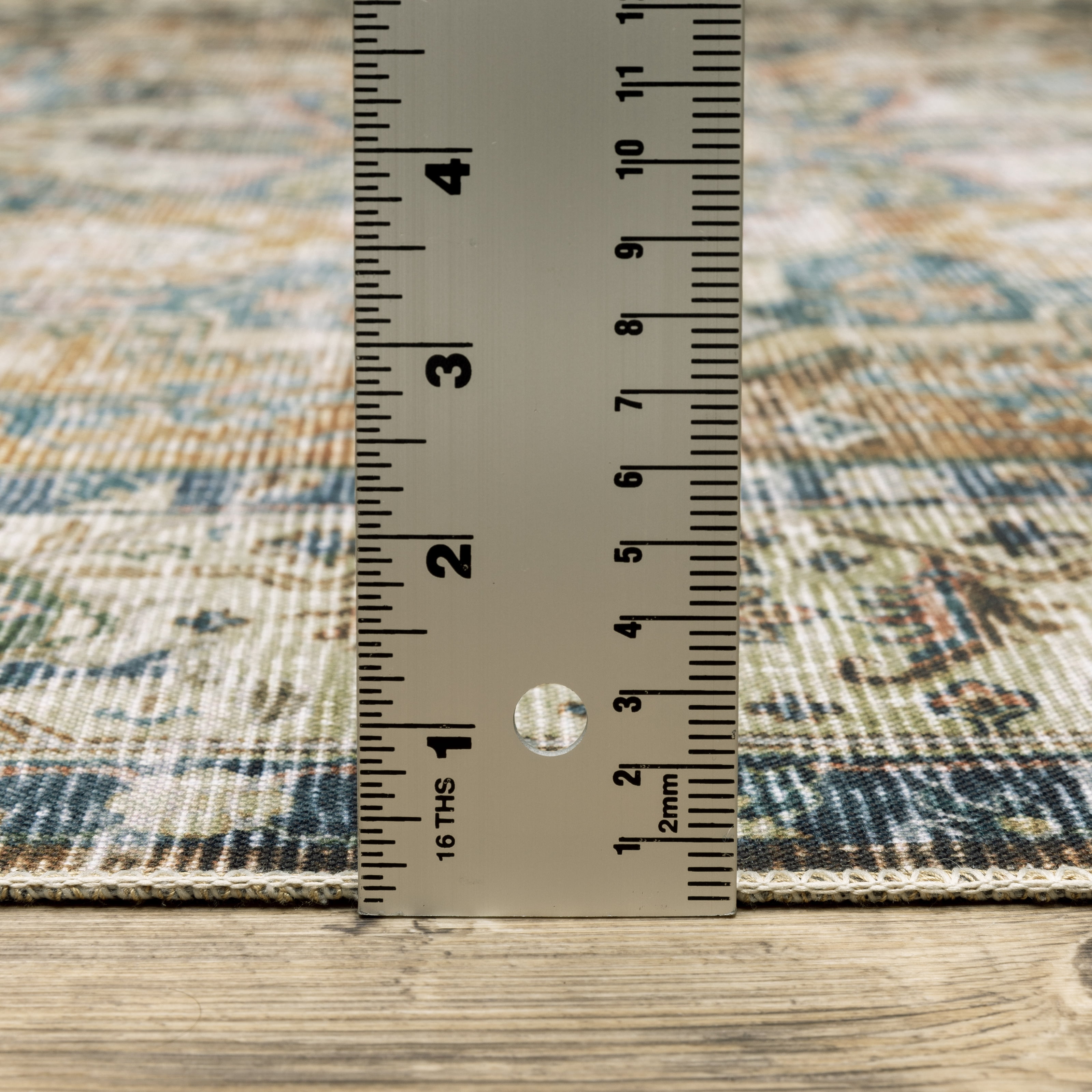 Avalon Home Celeste Washable Center Medallion Blue/ Gold Indoor Area Rug