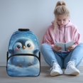 thumbnail image 2 of Yuyamidu Cute Penguin Kids Backpack for Girls Boys 6-9, Kids Primary School Bookbag, Elementary School Backpack for Daily Use, 2 of 7