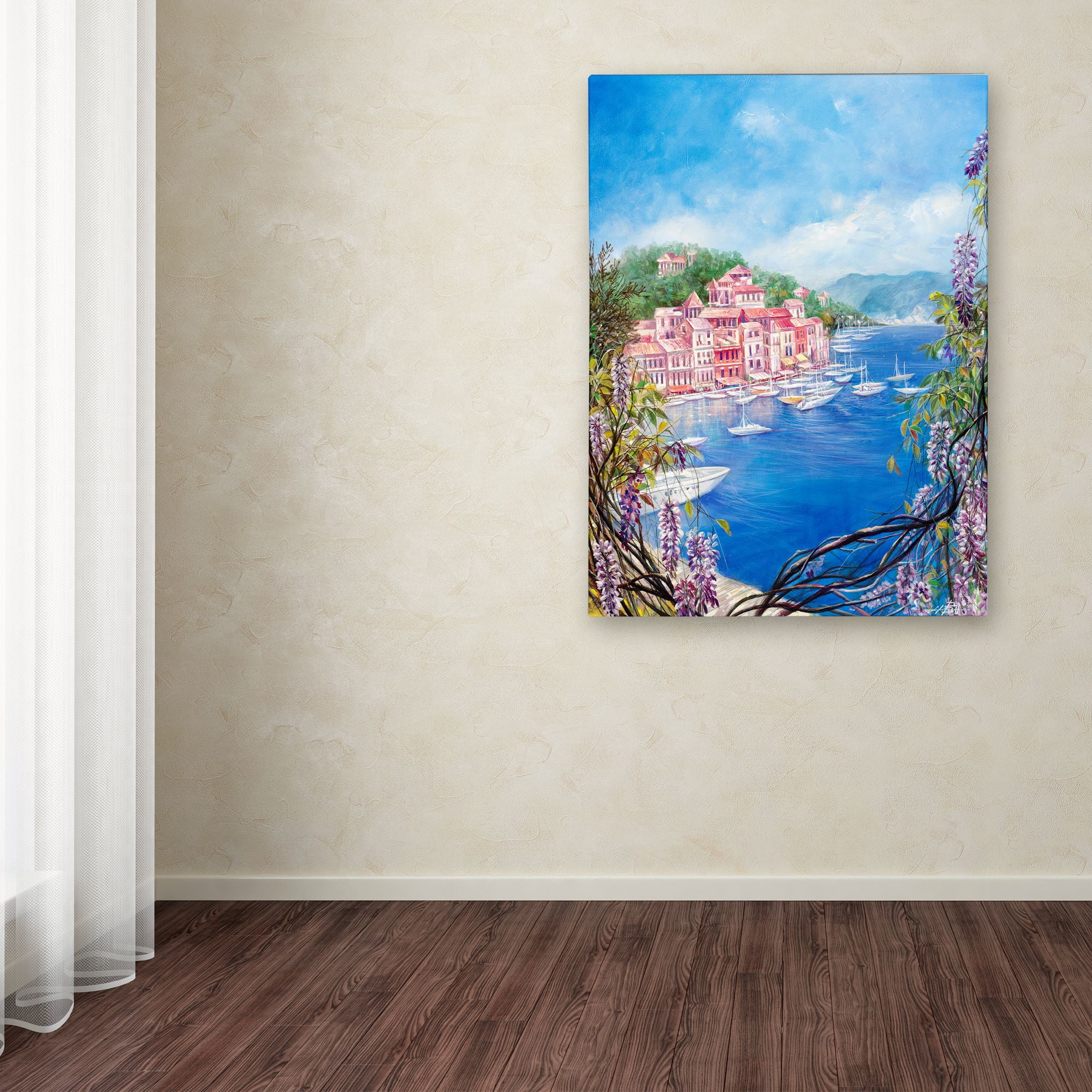 Trademark Fine Art 'Mediterranean Town III' Canvas Art by Li Bo