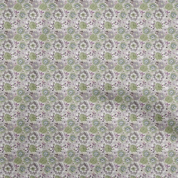 oneOone Cotton Jersey Green Fabric Batik Sewing Fabric By The Yard Printed Diy Clothing Sewing Supplies 58 Inch Wide