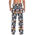 thumbnail image 4 of FORMRS Mens Pajama Pants with Pockets Cotton Sleepwear Lounge Bottoms Sizes S-2XL, Blue Circle Mosaic, 4 of 7