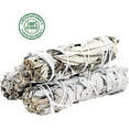 thumbnail image 2 of 3 Pack Mixed White Sage and Yerba Santa Leaves Smudge Sticks | Grown in California Smudge Bundles | Smudge Guide Included, 2 of 3