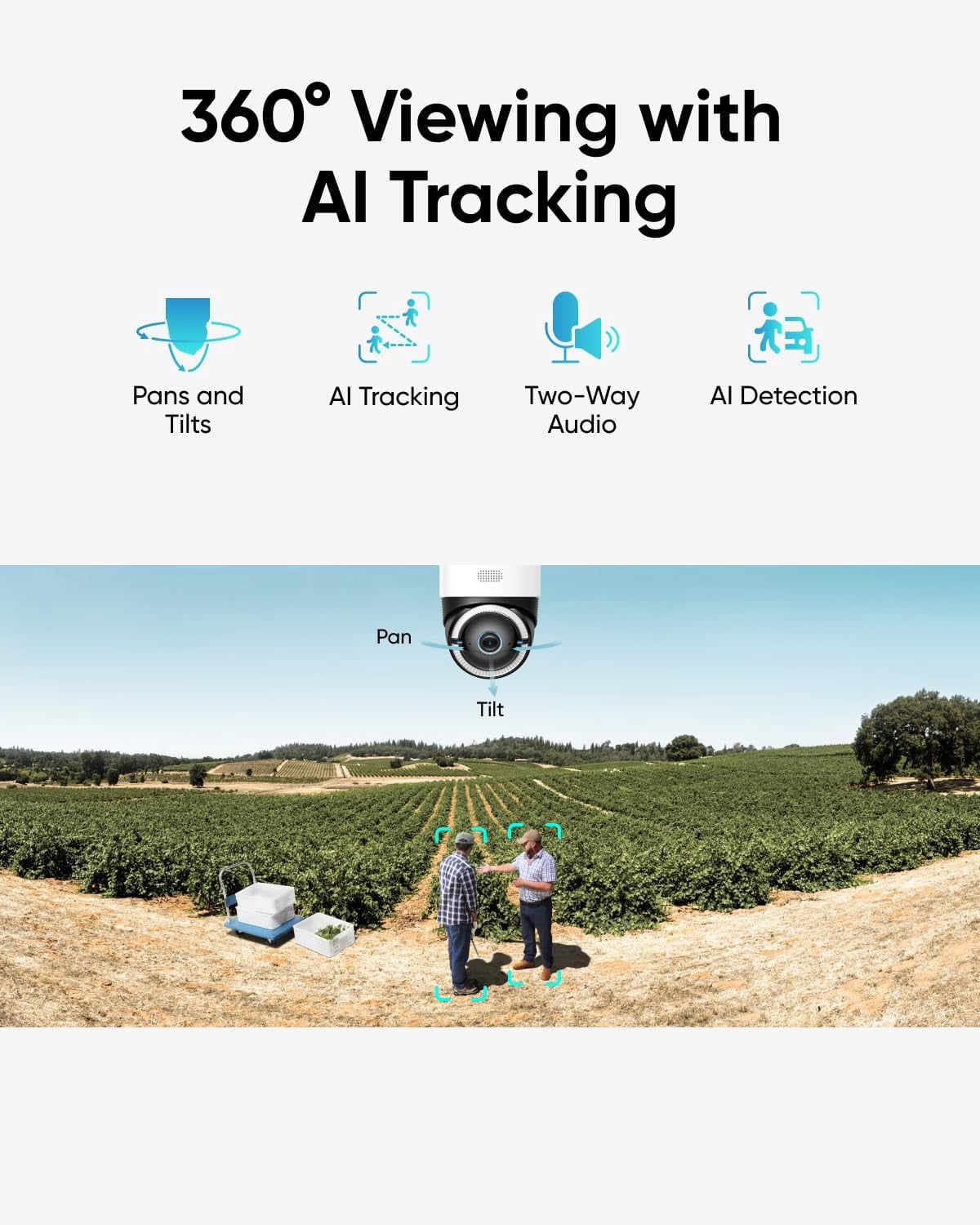 eufy Security 4G LTE Cam S330, 4K Cellular Solar Security Cameras Wireless Outdoor, Pan and Tilt, 4G and Wi-Fi Duo-Mode, AI Tracking, with SIM Card and 32GB SD Card