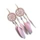 thumbnail image 5 of Jumpingount Pendientes bohemios, pendientes colgantes, 1 par con diseño de atrapasueños, cómodo regalo de cumpleaños para mujeres y niñas, Rosa 5Conjunto, 5 of 6