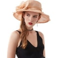 thumbnail image 2 of Womens Church Derby Sun Hat Wedding Tea Party Dress Bowler Hat, 2 of 5
