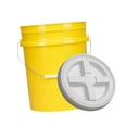 thumbnail image 3 of Luzkey Seau Seau 20 L Réutilisable Multifonction Empilable Contenant de Rangement pour Aliments avec Couvercle pour la Maison, le Jardinage, Atelier d'Auto, Camping Jaune, 3 of 8