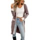 thumbnail image 4 of Txlixc Cardigan femenino, contraste de color de manga larga Midi knitwear Txlixc moda, 4 of 9