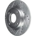 thumbnail image 3 of Detroit Axle - Rear Brake Rotors for 2007-2015 Mini Cooper 2008 2009 2010 2011 2012 2013 2014 Drilled Slotted Disc Brake Rotors Replacement: 10.20" inch Rotor, 3 of 7