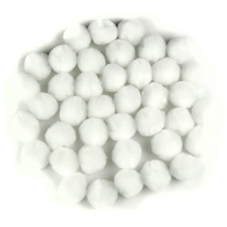 TUPARKA 100 Pcs Craft Pom Poms White Pompoms Balls 1 Inch Felt