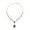 Green Aventurine, variant on Red Jasper  Mix Silvertone Necklace for Women Jewelry for Women Size 18-20" Ct 57.4 Birthday Christmas Gifts