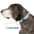 thumbnail image 6 of Buckle-Down Pet Collar, Dog Collar Metal Seatbelt Buckle, Easter Bunnies Smiling Sky Blue, 16 to 23 Inches 1.5 Inch Wide, 6 of 8