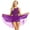Purple, variant on Women V-Neck Chiffon Ballet Dance Dress Gymnastics Leotard Dress Lyrical Dance Costumes Green L