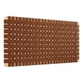 thumbnail image 1 of Pemberly Row Weave Vegan Leather Full Headboard in Natural Brown, 1 of 7