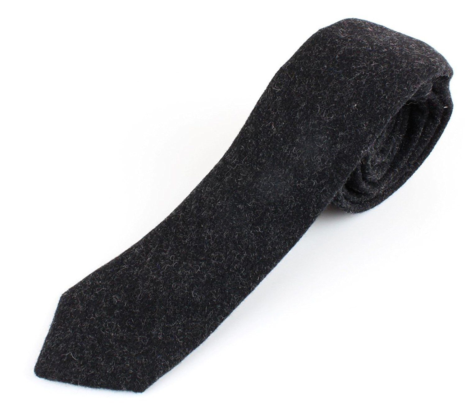 2 1//2 Width Textured Worn Style Men/'s Wool Knit Skinny Necktie Tie