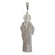 thumbnail image 1 of JOYARIS Dije Mediano San Judas 7 Cm Con Zirconias De Plata Ley 925 DM-0000013, 1 of 3