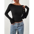 thumbnail image 2 of Remera PRETTYGARDEN 2025 Crop Top de Manga Larga con Fruncido XS, 2 of 8