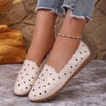 thumbnail image 2 of Xiaoxatg Women's Casual On Shoes Breathable Comfortable Flat Loafers for Daily Wear Ideal for Spring Summer Fall Walking Versatile Footwear for Any Occasion 7.5 Beige, 2 of 9