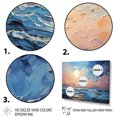 thumbnail image 3 of Designart "Coastal Sky Infinite Azure Collage II" Nautical & Beach Floater Framed Canvas Art Print, 3 of 7