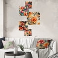 thumbnail image 1 of Designart "Paradise In The Tropics II" Floral Wall Art Set Of 5 - Multicolor Cottage Living Room Metal Art Set, 1 of 6