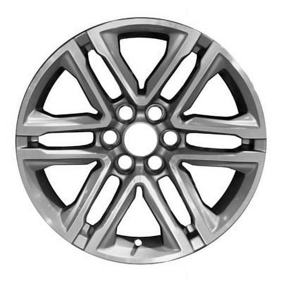KAI 18 X 8.5 Reconditioned OEM Aluminum Alloy Wheel, Medium Charcoal Metallic Machined, Fits 2019-2021 Chevrolet Colorado