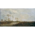 thumbnail image 3 of Emil Jakob Schindler 14x9 Black Modern Framed Museum Art Print Titled - At the Thaya Near Lundenburg I (1877), 3 of 5
