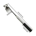 thumbnail image 3 of Danieerclosy Manganese Steel Hand Weeder Tool, Serrated Edge Weed Remover with Ergonomic Grip, Root Uprooting Tool for Clay Soil, 3 of 5