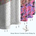 thumbnail image 6 of Pioneer Flower Floral Print Pattern Shower Curtain 84"x72" ,Bathroom Decorative Shower Curtains Set with 12 Hooks,Modern Waterproof Washable Shower Curtain, 6 of 6
