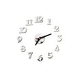 thumbnail image 4 of GOOHOCHY Large Silver Frameless Wall Clock Modern Acrylic Mirror Decorative Clock for Home Office Use 11.8 Inches, 4 of 8