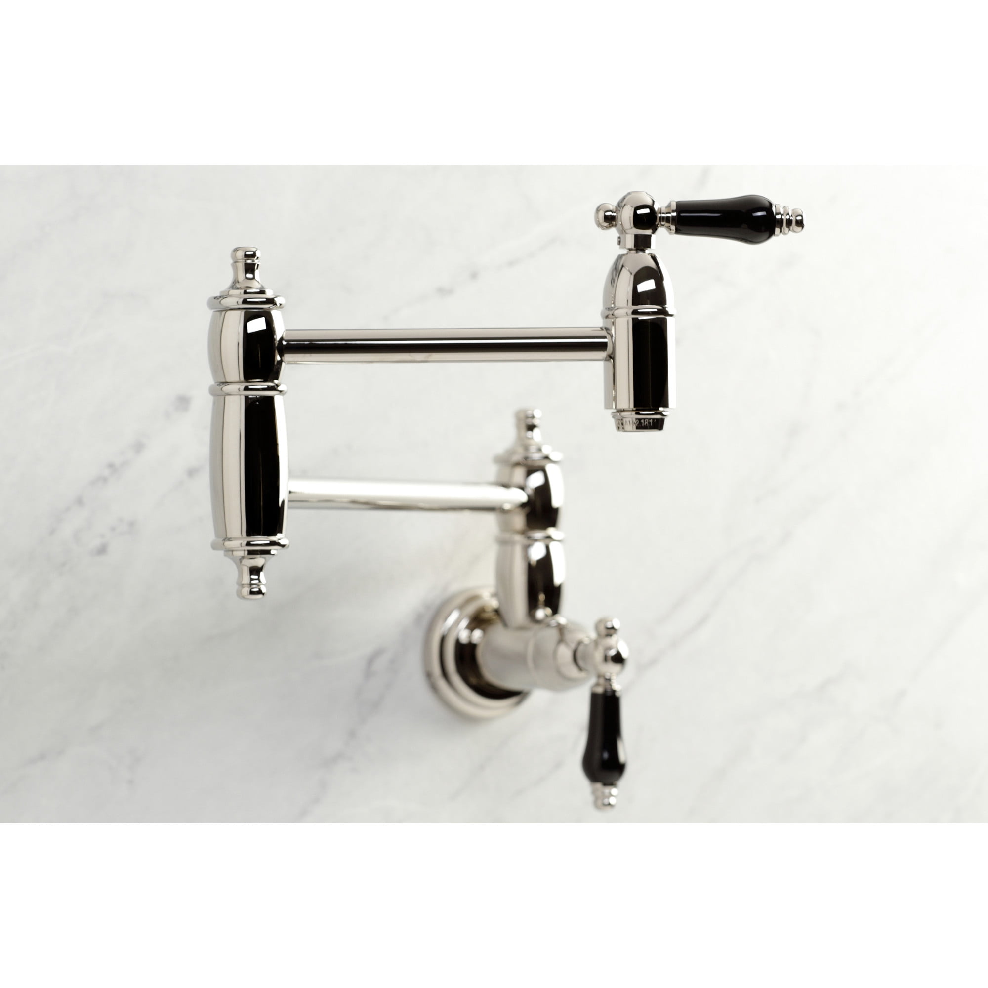 Kingston Brass KS3106PKL Duchess Wall Mount Pot Filler Faucet, Polished Nickel