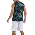 thumbnail image 2 of Sikiie Cartoon Dinosaur Basketball Jersey Reversible Men's Mesh Athletic Sports Shirts Training Practice S-4XLXX-Large, 2 of 6