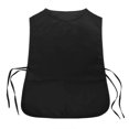 thumbnail image 2 of CHUANK Cobbler Apron 2 Pockets Smock Regular Poly Cotton Black, 2 of 5